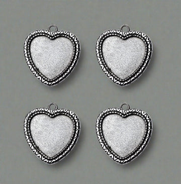 Crafteria SILVER PENDANT BEZELS D-08