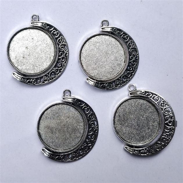 Crafteria SILVER PENDANT BEZELS D-10