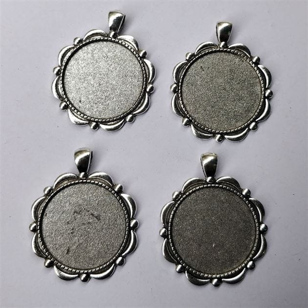 Crafteria SILVER PENDANT BASE D-13