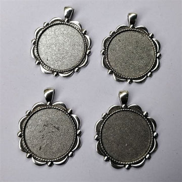 Crafteria SILVER PENDANT BASE D-13
