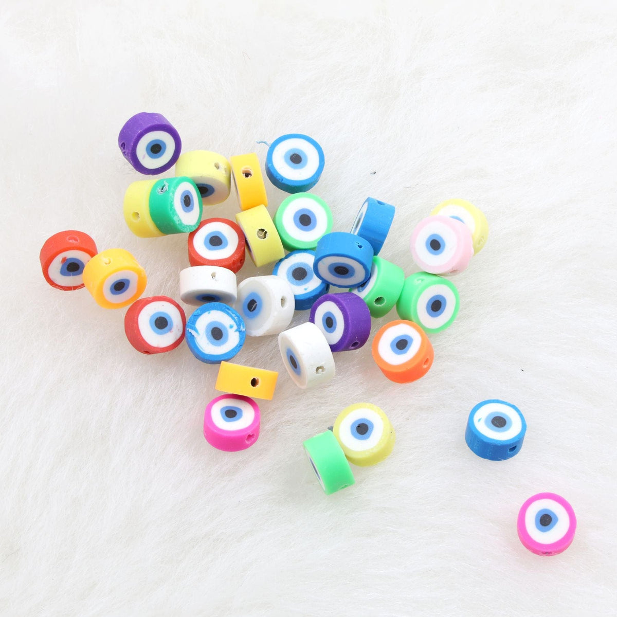 Crafteria Evil Eye Colours Polymer Clay Beads