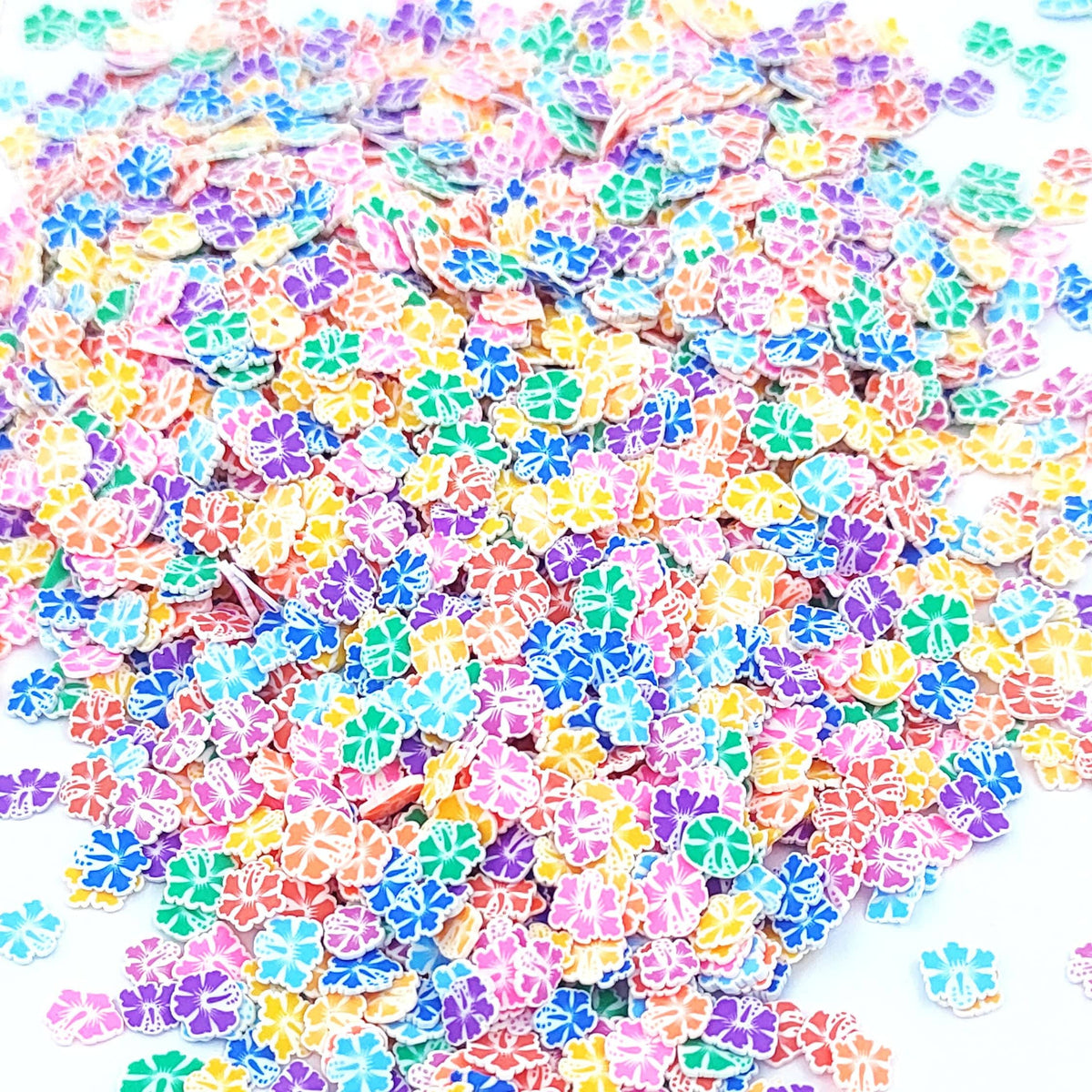 My Store Hibiscus Flower Shape Polymer Chips
