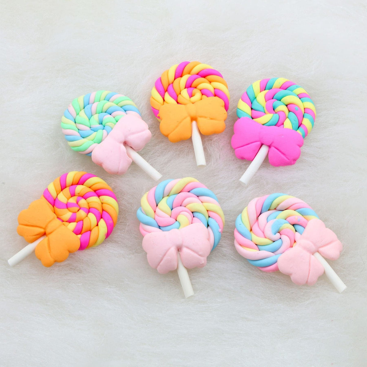 Crafteria Stick Candy With Bow Polymer Clay Miniature