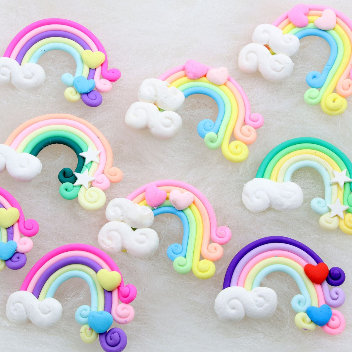 Crafteria Small Rainbow Polymer Clay Miniature