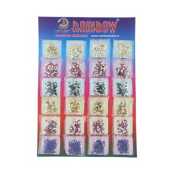 Crafteria 3MM Multi Colour Rhine Stone 20Pkt/Card