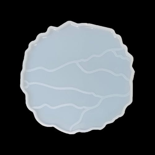 My Store Silicon Mould THUNDER LIGHTING ROUND AGATE MOULD (CRACK EFFECT)