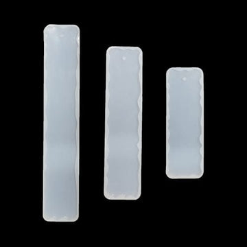 My Store Silicon Mould 3 IN 1 RECTANGLE AGATE BOOKMARK MOULD