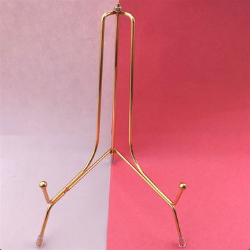 6" Gold  Folding Electro Plated Metal Stand