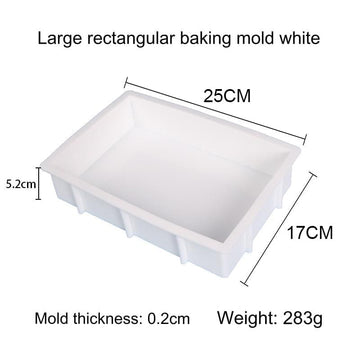 My Store Silicon Mould 8" x 9" Rectangle 50mm Deep Casting Mould