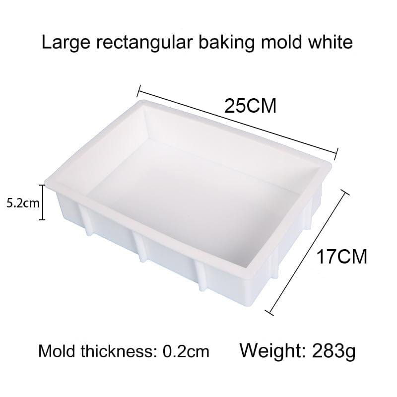 My Store Silicon Mould 8" x 9" Rectangle 50mm Deep Casting Mould