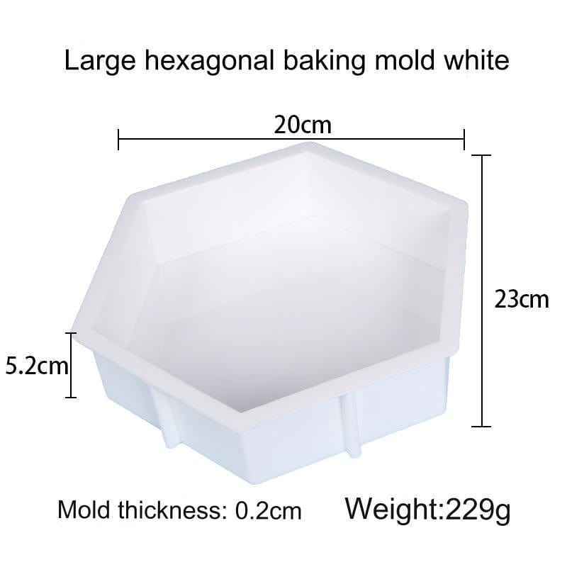 My Store Silicon Mould 8" x 9" Hexagon 50mm Deep Casting Mould