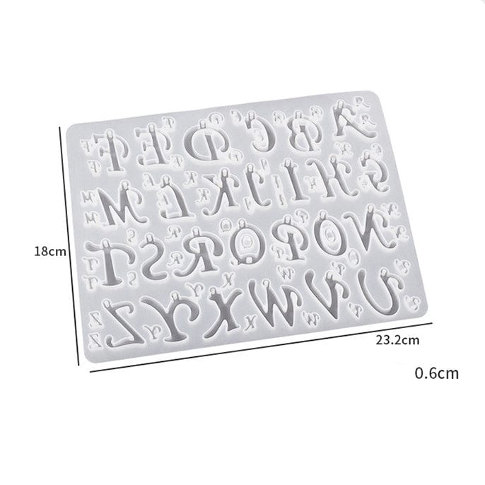 My Store Silicon Mould 78 Cavity Alphabet Letter Mould