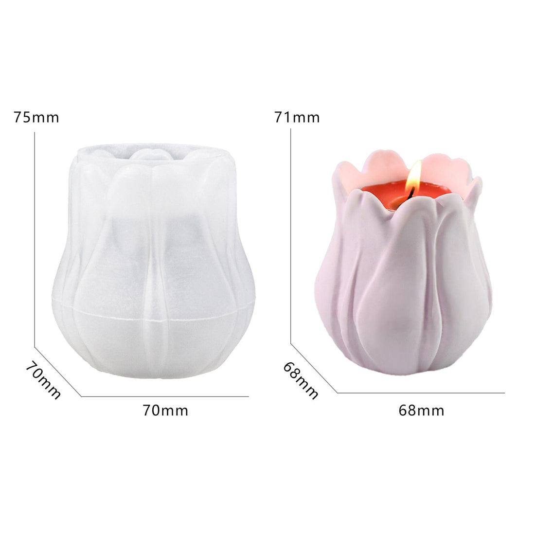My Store Silicon Mould Tulip Corolla Mould