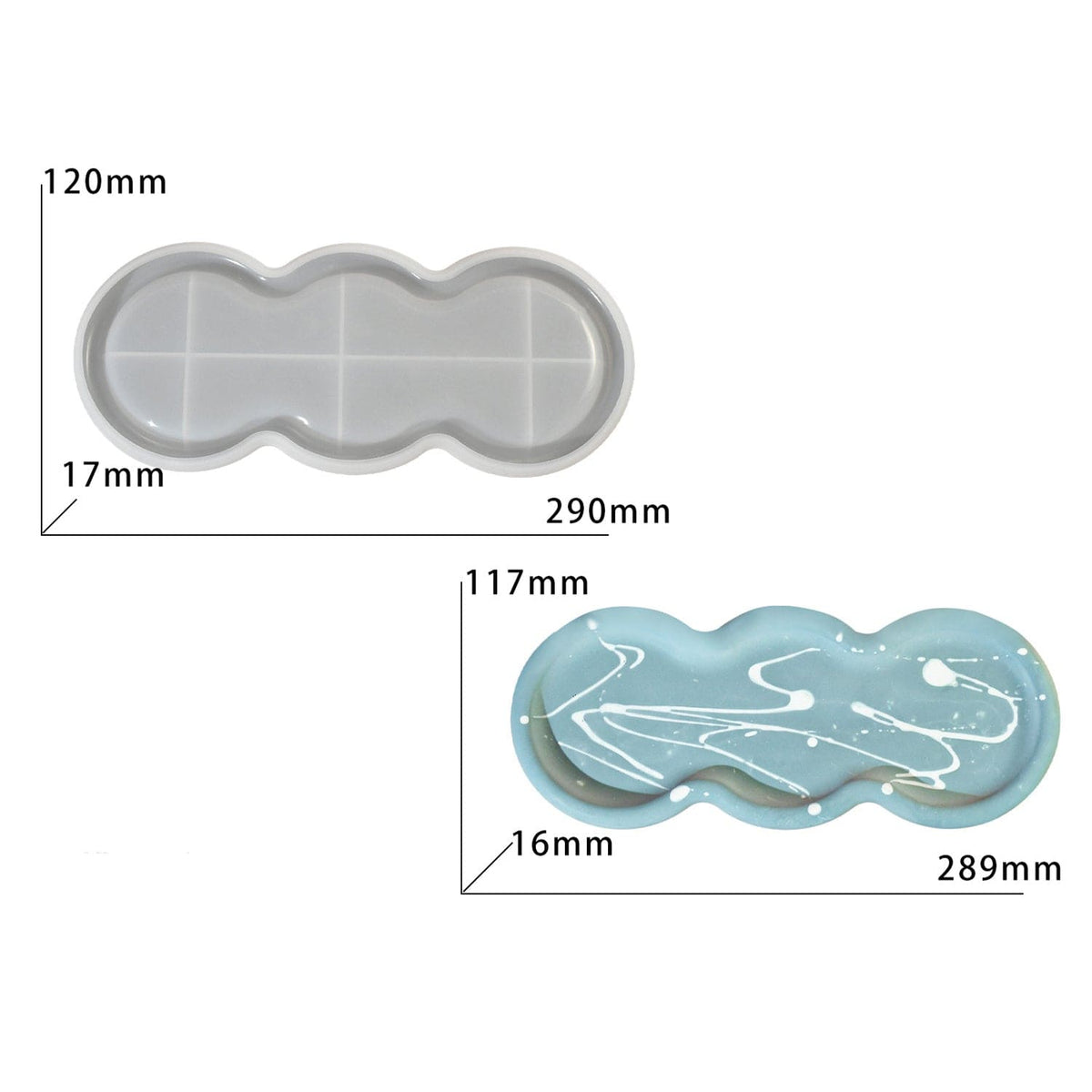 My Store Silicon Mould Multi Round Tray Mould